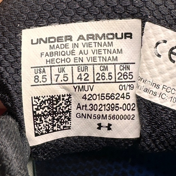 Under Armour UA HOVR Infinite - Men's Running Shoes Size 8.5 US - Picture 7 of 9